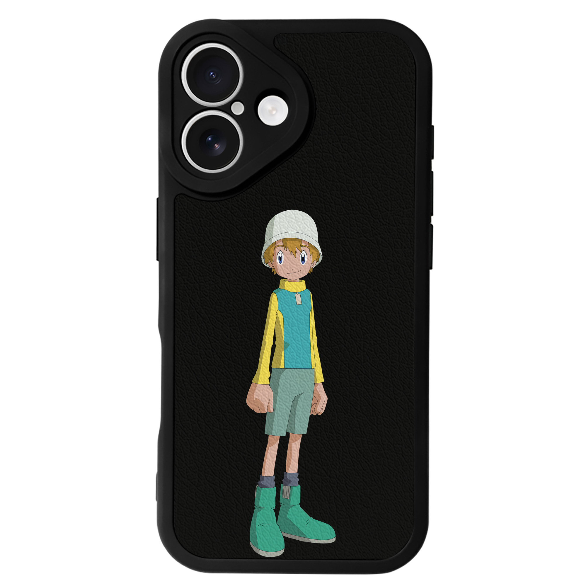 （画像用） Digimon デジタルモンスター/デジモン 【iPhone 16シリーズ対応】シリコンスマホケース（レザー調） 材質：シリコン